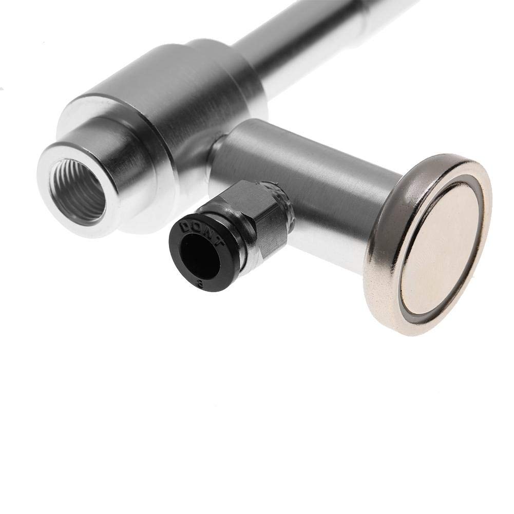 Akozon Pistola de aire frío de 130 mm, máquina de flujo de aire de refrigeración en seco con tubo flexible (08 + base magnética)