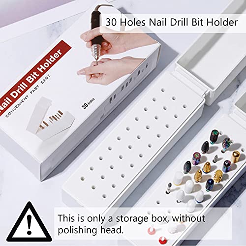 30 Fori Nail Drill Bits Holder Case,Strumenti