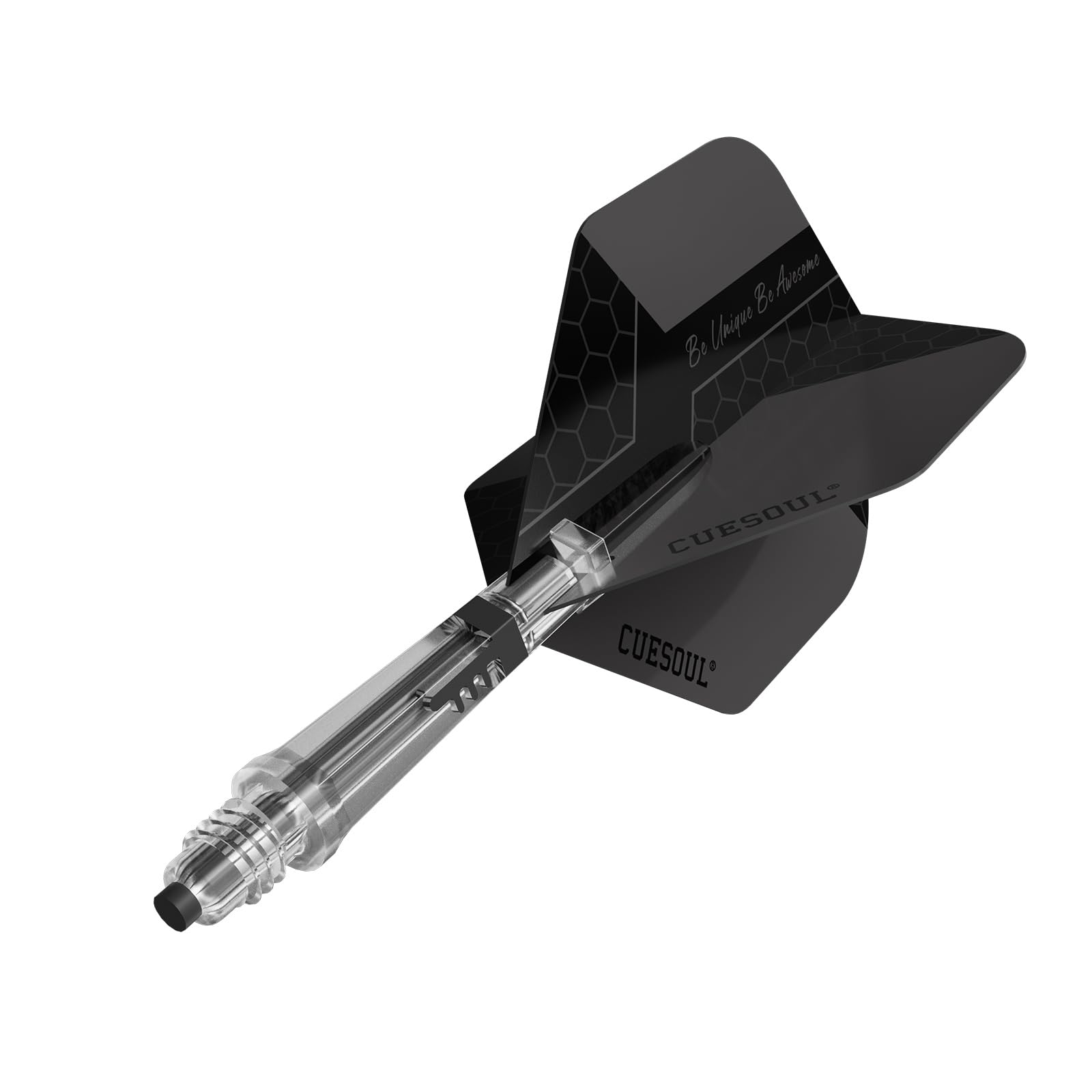 CUESOUL KOFF Carbon Dart Shaft with Replacement Shaft End,Big Standard Shape Flights