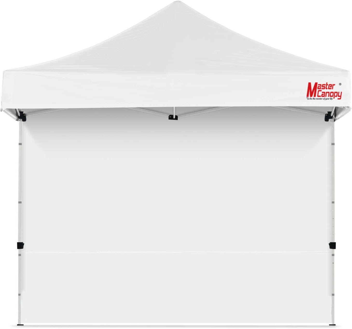 MASTERCANOPY 10x10ft Canopy SunWall Instant Canopy SideWall for Pop Up Canopy Tent Gazebos, UV Protection Sidewall Only, Spliceable (1 Pack, White)