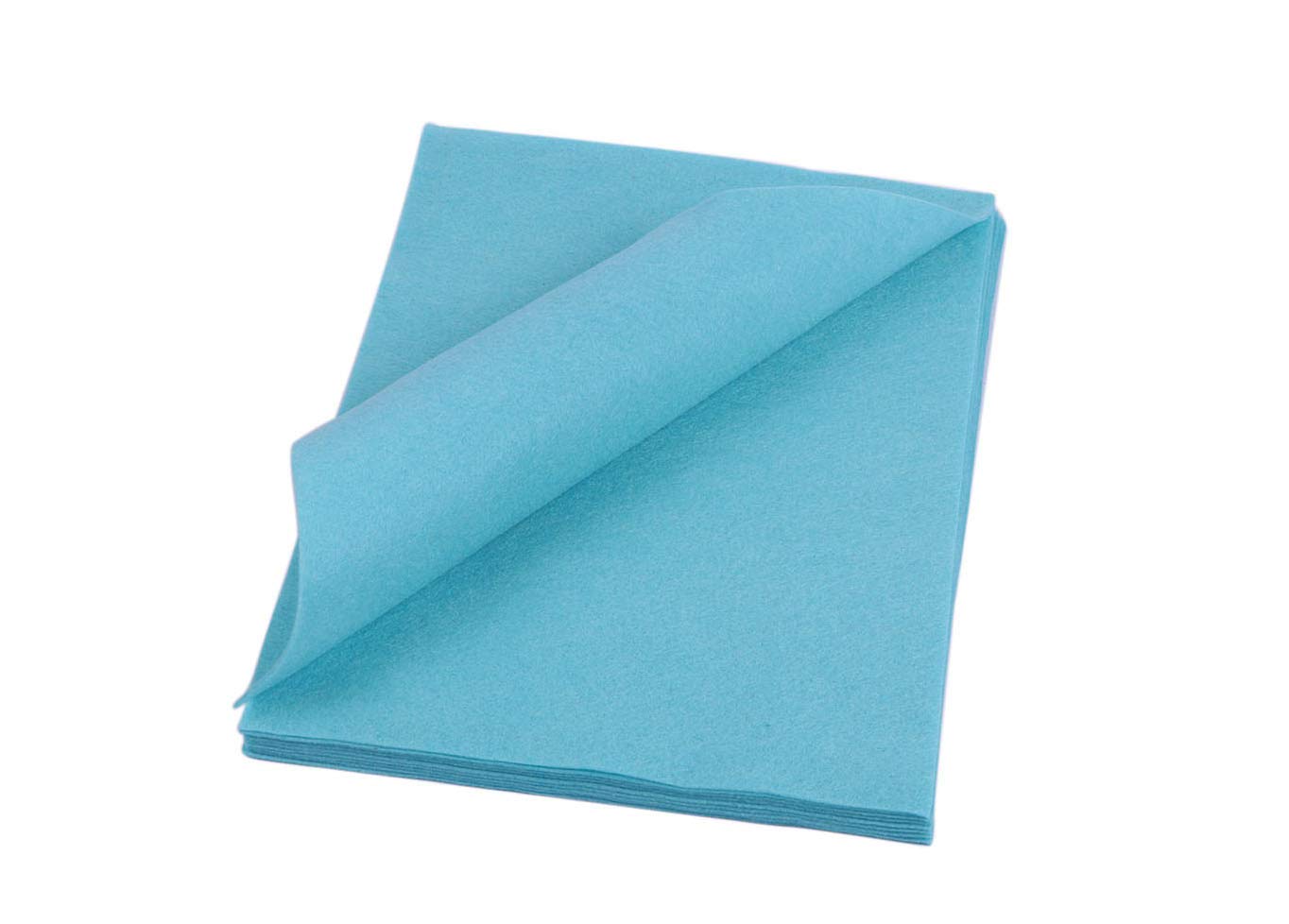 YYCRAFT Craft - Hojas de fieltro suave de 9 x 12 pulgadas, paquete de 24 unidades, color aguamarina
