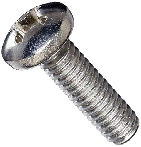 MonsterBolts - M8 x 40mm Phillips Pan Head, DIN 7985A, Stainless Steel, 50 Pack
