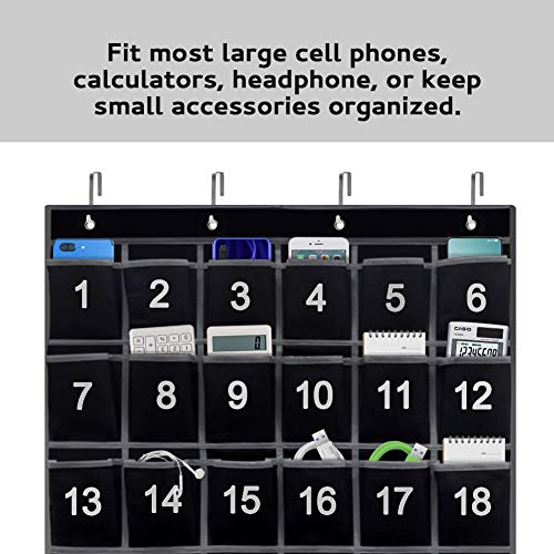Eamay 24 Numbered Classroom Pocket Charts For Cell Phones And Calculators Holder Wall Door Mount Hanging Organizer #TOP5