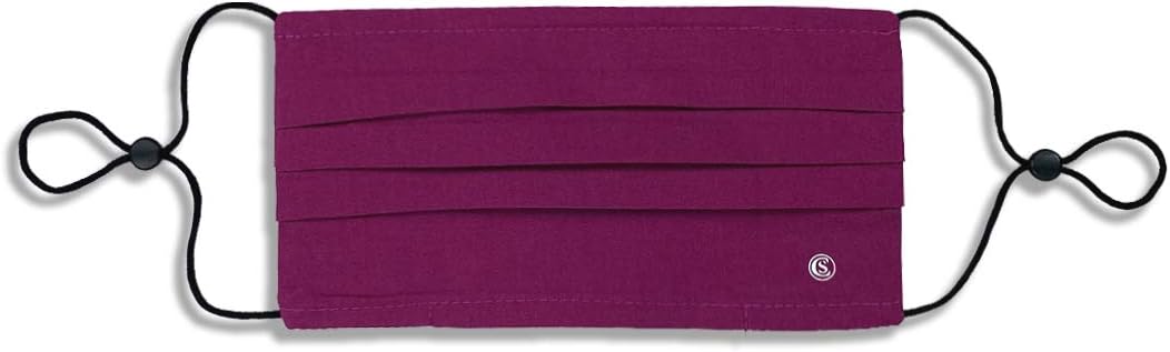 Con.Struct Face Mask, Face Mask 1-Pack Washable Unisex Cotton Cloth Face Mask (Berry)