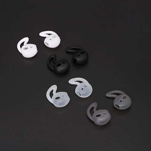 Autone 4 paia silicone auricolare punte auricolari con gancio per Airpods Apple Earpods Autone 4 paia silicone auricolare punte auricolari con gancio per Airpods Apple Earpods