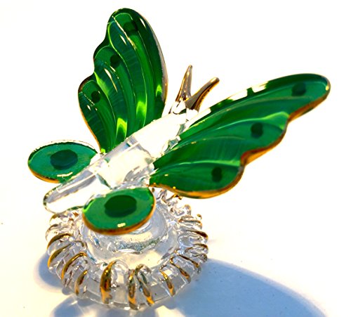 Gifts N More Twin Butterfly Crystal Figurine Collectable Statues #C31 Display Models #TOP2