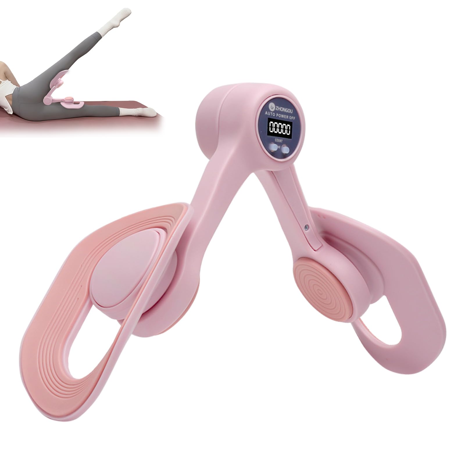 TNSLAND Thigh Master - Allenatore per cosce, per allenare i glutei femminili, con conteggio intelligente, trimmer, interno delle cosce, fondo pelvico, allenatore per allenare i fianchi, braccia
