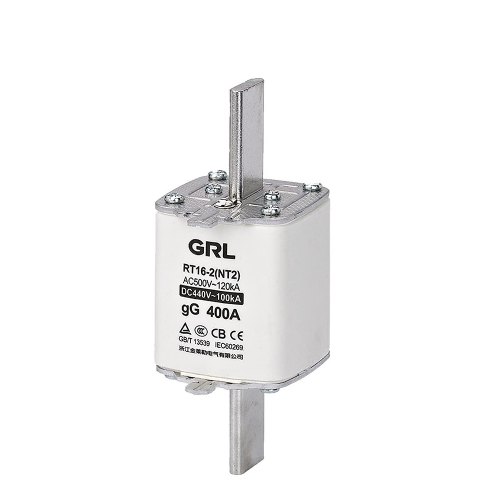 Fusible céramique RT16-2 NT2 400A protection court-circuit réseau AC