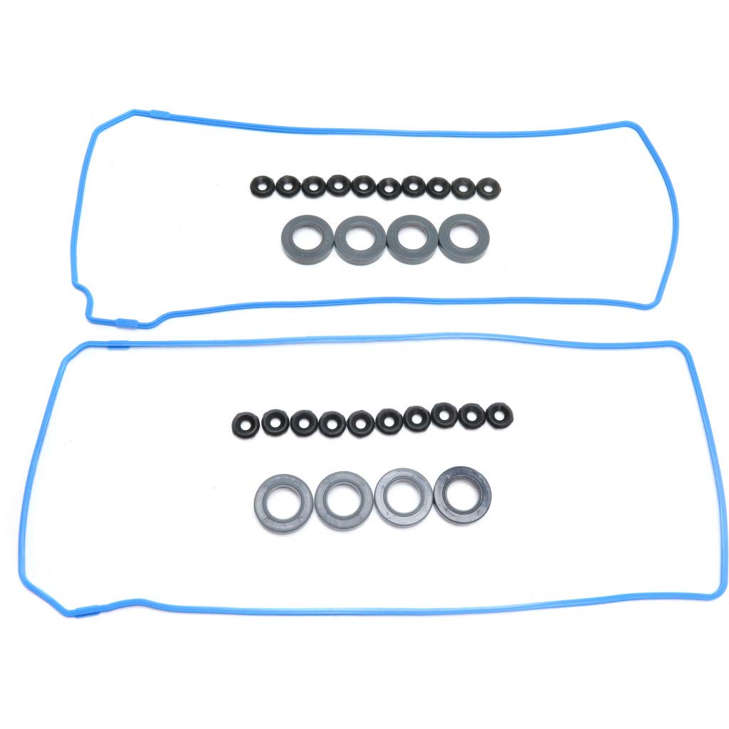 for Lincoln Navigator Valve Cover Gasket 1999 00 01 02 03 2004 | Rubber | w/Grommets and Spark Plug Tube Seals