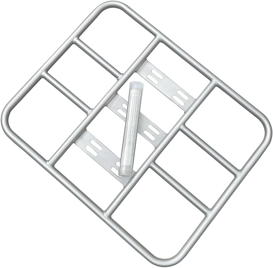 SAMC Motorcycle Bike Aluminium Rack for Top Box Food Delivery Bag Food Delivery Drivers (Rack-B)