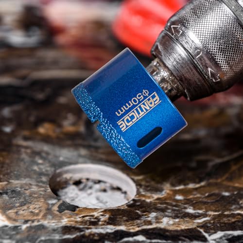 FANTICDE Diamond Drill Bit Set, 12PCS Brazing Core Hole Saw Cutter Tools Set, Diamond Hole Saw Core Drill Bit for Porcelain Tile Ceramic Stone Granite Marble Glass (6mm-50mm) 7 FANTICDE Diamond Drill Bit Set, 12PCS Brazing Core Hole Saw Cutter Tools Set, Diamond Hole Saw Core Drill Bit for Porcelain Tile Ceramic Stone Granite Marble Glass (6mm-50mm) - Image 7