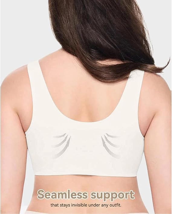 Curvera Jelly Bra, Lifting Cooling Wire-Free Minimizer Push up Jelly Bra Wide Straps Racerback Wireless Bras Plus Size3