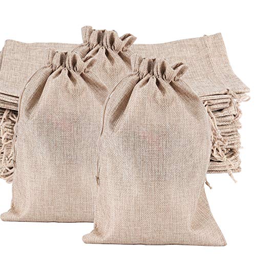 ZOENHOU 30 Packs 8 x 12 Inch Large Burlap Bags...