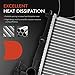 A-Premium Engine Coolant Radiator with Transmission Oil Cooler Compatible with Hyundai Santa Fe 2007-2009 V6 2.7L 3.3L, Automatic Transmission, Replace# 253100W100