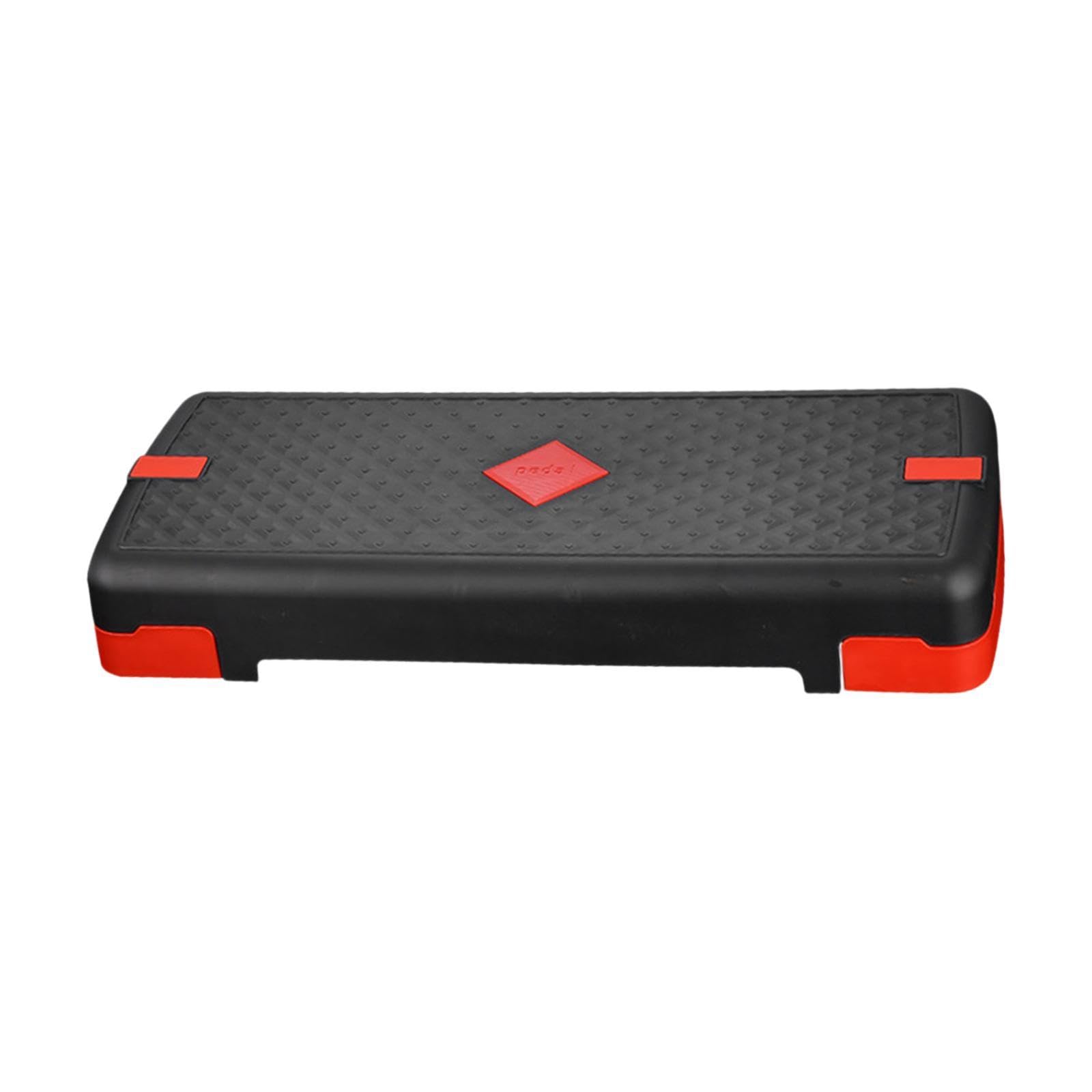 Aerobic Stepper Adjustable Load Bearing Home Gym Deck Exercise Step Platform Black red L-image-34