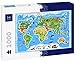 Lais Puzzle Mappa del Mondo in Inglese 1000 Pezzi
