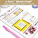 bloom daily planners Daily Planning System Tear Off to-Do Pad - Undated Checklist Notepad Organizer with Perforated Sheets - 6