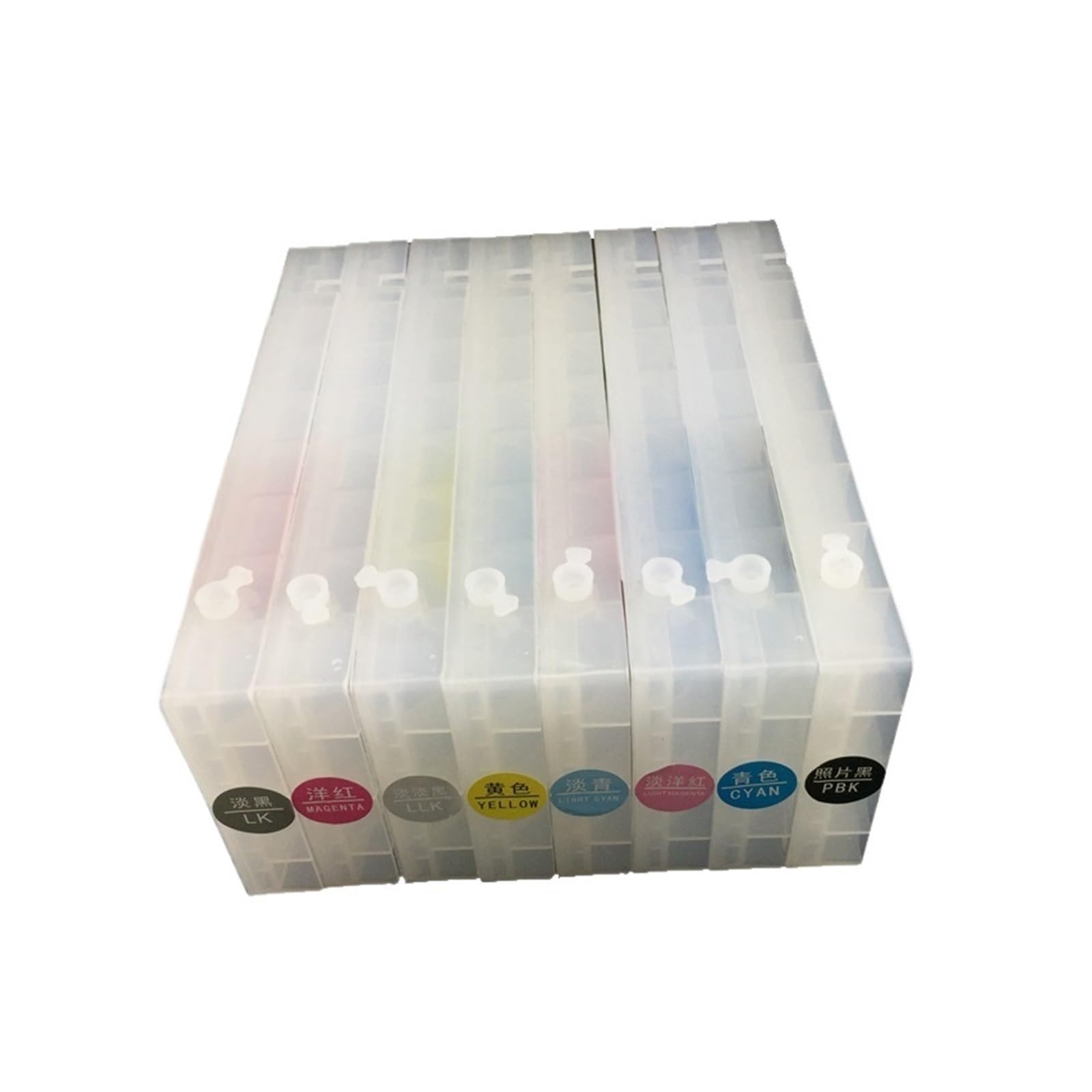 Compatibile con Epson, cartuccia T6041 7800 9800 | 350 ml 8 colori T6041-T6049 ricaricabili con chip for 7800 7880 9800 9880 grande formato(7880 9880)