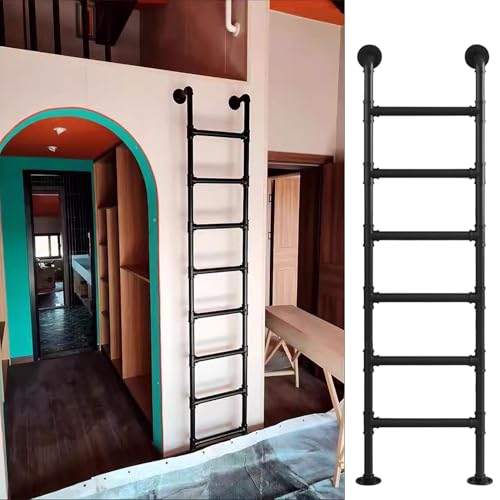 Escalera de hierro forjado para ático: acceso cómodo y resistente al desván 2