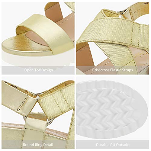 Image of DREAM PAIRS Women's Open Toe Ankle Strap Platform Wedge Sandals