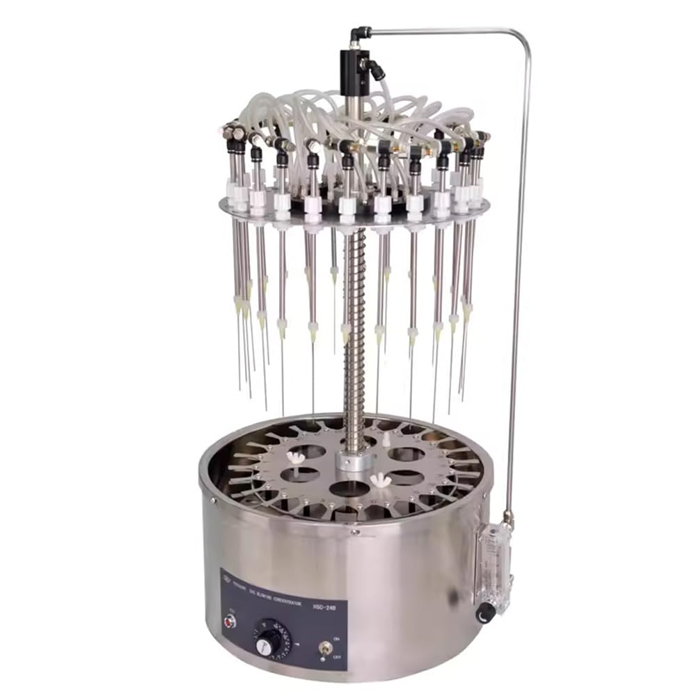 HSC-24B Kreisförmiger Wasserbad-Stickstoffblaseninstrument, Geeignet Für Reagenzgläser, Zentrifugenröhrchen, Volumetrische Kolben Und Becher Mit Unterschiedlichen Durchmessern