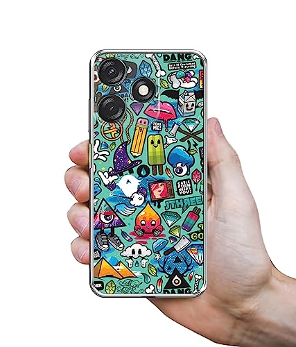 Image of Casotec Basic Case for Tecno Spark 10C 4G (Silicone Multicolor)