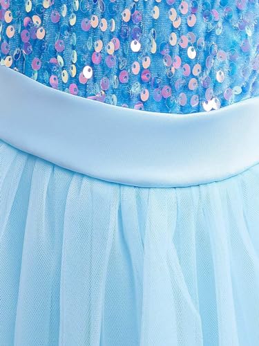 Image of Sweet Baby Girls Children's Lace Fashionable Wedding Skirt Princess Dress Visited the Party to Participate in the Event Elegant Short Sleeve Net Fit and Flare Knee-Length Frock Dress
