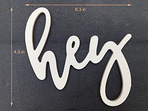Joyavo Hey Y'all Wood Letters Unfinished Script Wooden Cutout Blank White Sign For Wreaths Crafts Painting Decor (6 Pcs) #TOP4