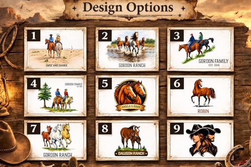 Tabla de Cortar Personalizada con Temática Vaquera, Tablas para Charcutería Cowboy y Cowgirl, Bloques para Picar Occidentales, Accesorios para Cocina de Vaqueros, Tabla para Cortar Caballos Personalizada, Cocina para Cowgirls miniatura 4