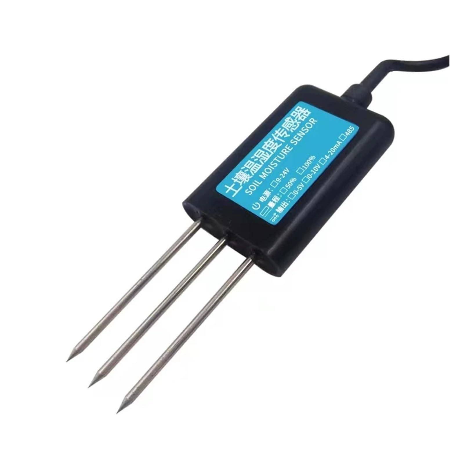 RS485 Sensor integrado de suelo, nitrógeno del suelo, fósforo y potasio, temperatura y humedad del suelo, conductividad, sensor de pH (3 en 1 T-H-PH)