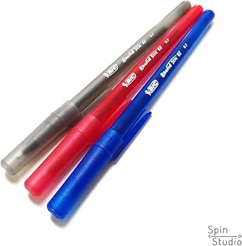 激レア　BIGボールペン Amazon | ビック 油性ボールペン ラウンドスティック 0.7mm 赤12本入