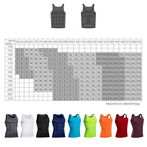 Mens Slimming Body Shaper Compression Vests Workout Muscle Tank miniatura 2