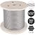 VEVOR 316 Stainless Steel Cable 500ft Stainless Steel Wire Rope 5/32" 1x19 Steel Cable for Railing Decking DIY Balustrade (T316 5/32" 500ft)