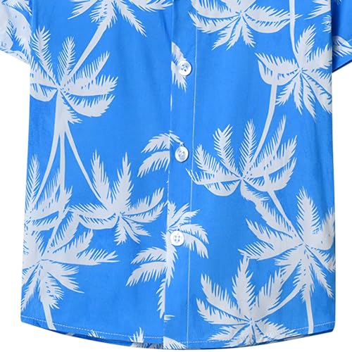 Shirts for Boys Boys Hawaiian Shirts Short Sleeve Cotton Summer Beach Button Down Casual Shirts for Kids Tropical Shirt4
