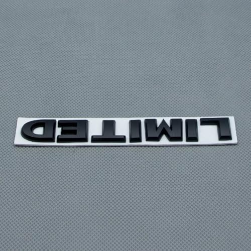Image of 2pcs Metal Limited Rear Tailgate Trunk Badge Sport Logo Emblem (Matte Black)