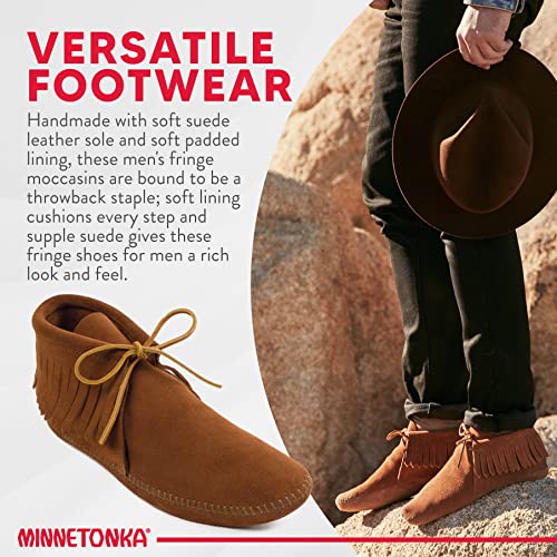 Minnetonka Men's Classic Fringe Moccasin Boot4