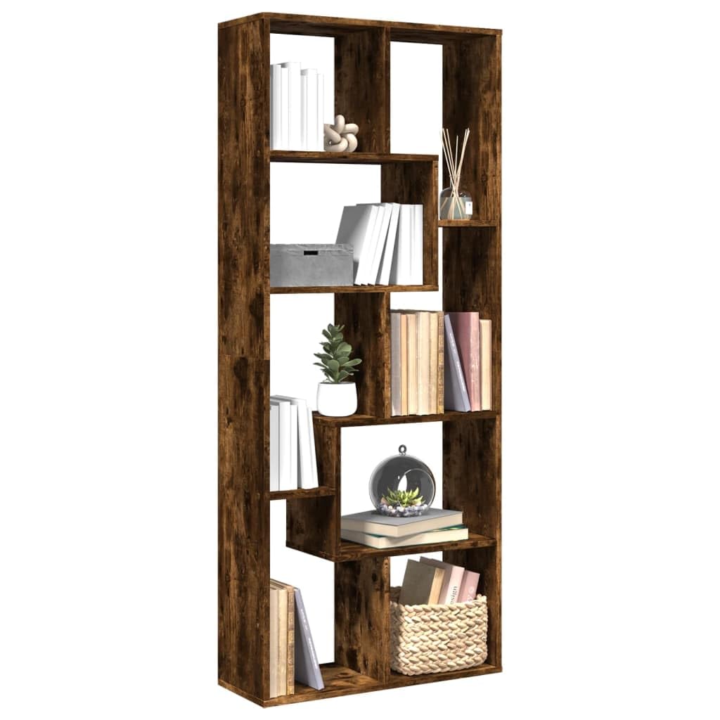 Étagère séparatrice de pièce bois d'ingénierie rangement 67cm