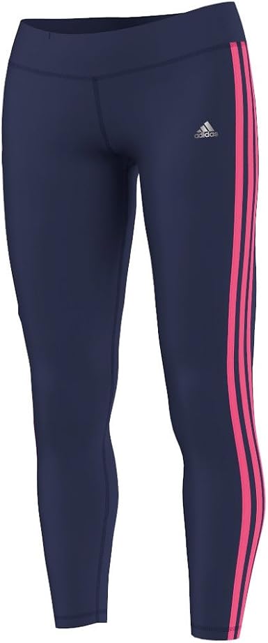 adidas, Pantaloni Sportivi Aderenti Donna Clima 3-Stripes Essentials, Viola  (Night Sky/Solar Pink), L : Amazon.it: Abbigliamento