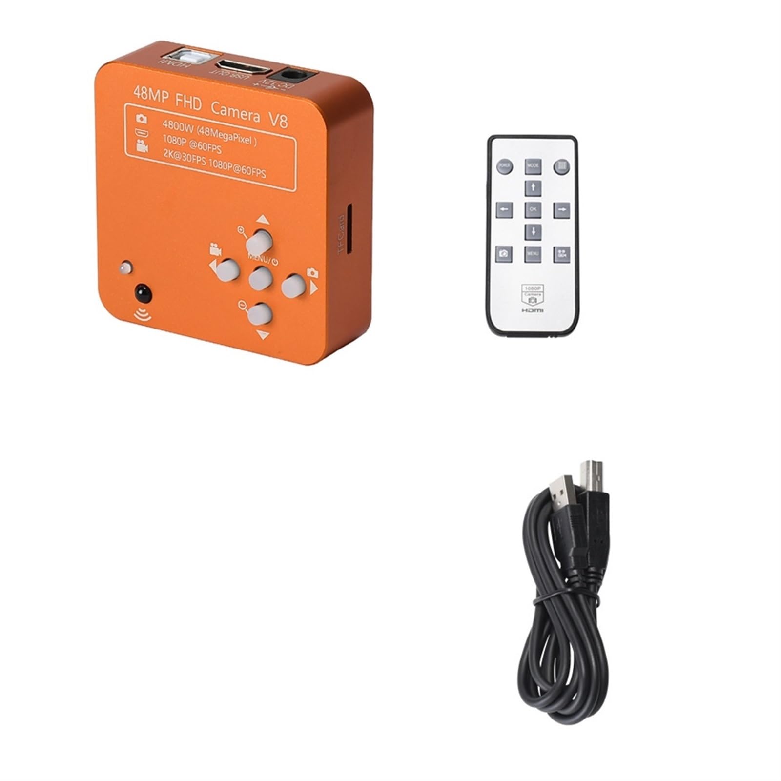 Kamera Mikroskopowa 2K 48MP FHD 60FPS 4800W 300X HDMI USB Wideo Elektroniczna Cyfrowa Przemysłowa Do Lutowania Naprawa Telefonu Precyzyjny Najwyraźniejszy(Camera Only)