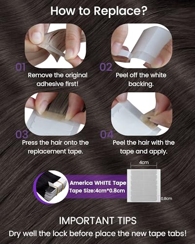 Image of LaaVoo Tape in Extensions Ultra thin Tape Base Provide a Natural Feel | 20 Inch 50g 20Pcs, Mocha Black, Tape in Hair Extensions Real Human Hair, Remy Hair, for Black Women Adding Length & Volume