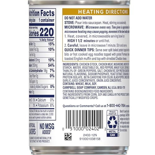Image of Swanson Canned Chicken a la King With White and Dark Chicken Meat, 10.5 OZ Can (12 Pack)