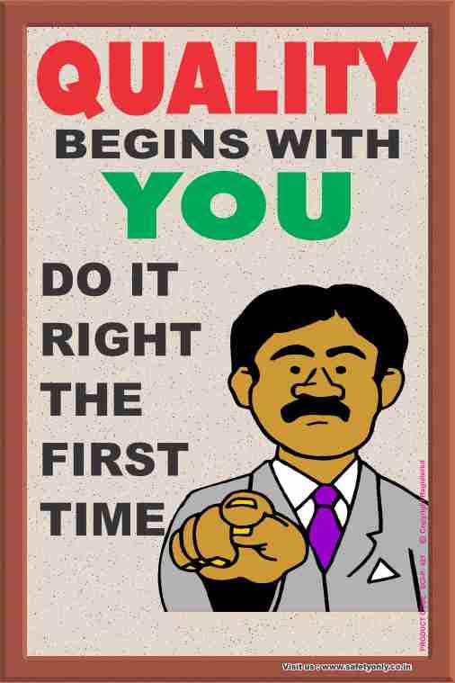 "Quality Begins With You" Wall Art – Motivational Quote Poster for Office, Factory & Workplace – Inspirational Safety & Quality Awareness Decor (Do It Right The First Time) (Multicolor, 2x3 Feet, Eco Vinyl - Unframed)-image-45