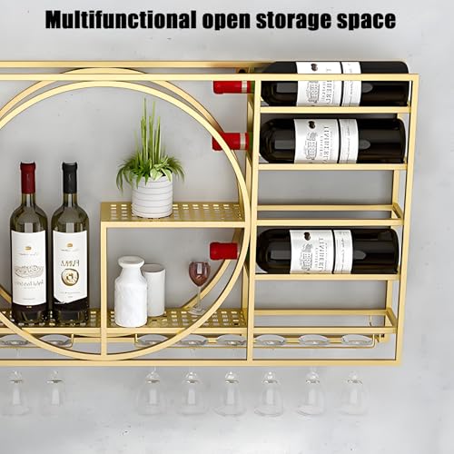 Étagère à vin flottante compacte pour ranger les petits espaces - 5