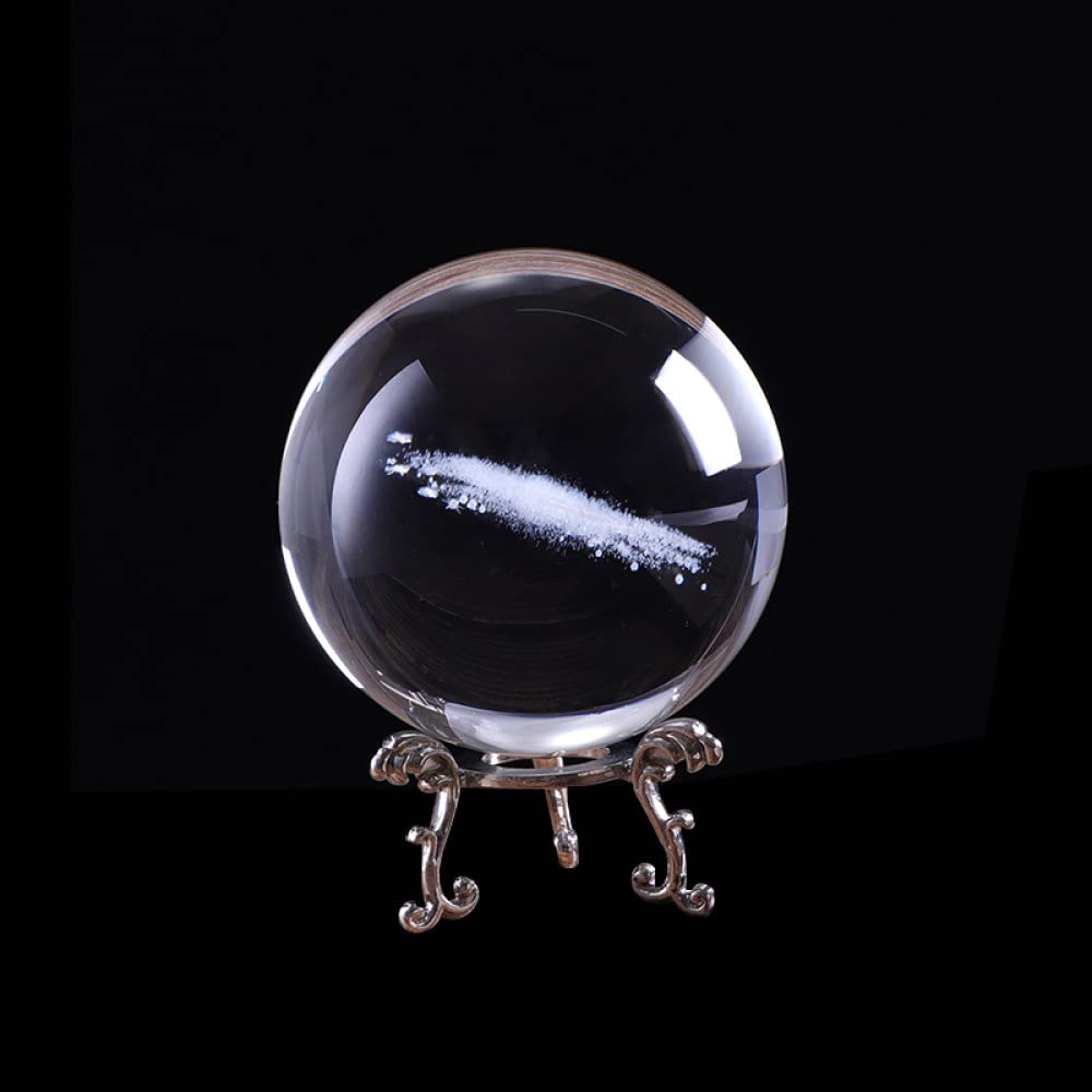 3D grawerowane kwarcowe K9 szklana kula kula 6 cm/8 cm kula kryształowa kula akcesoria do dekoracji domu prezenty, tylko piłka, 80mm
