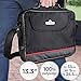 Produktbild Laptoptasche mit Schultergurt | 13,3 zoll, 33x24,5x5cm, Schwarz mit Roten Streifen | Business Tasche, Notebooktasche mit Schulterriemen, Umhängetasche