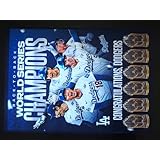 A4 額付き ポスター 大谷翔平 山本由伸 佐々木朗希 ドジャース 優勝 トロフィー 2024年 2025年 連覇 世界一 BACK TO BACK WORLD CHAMPIONS