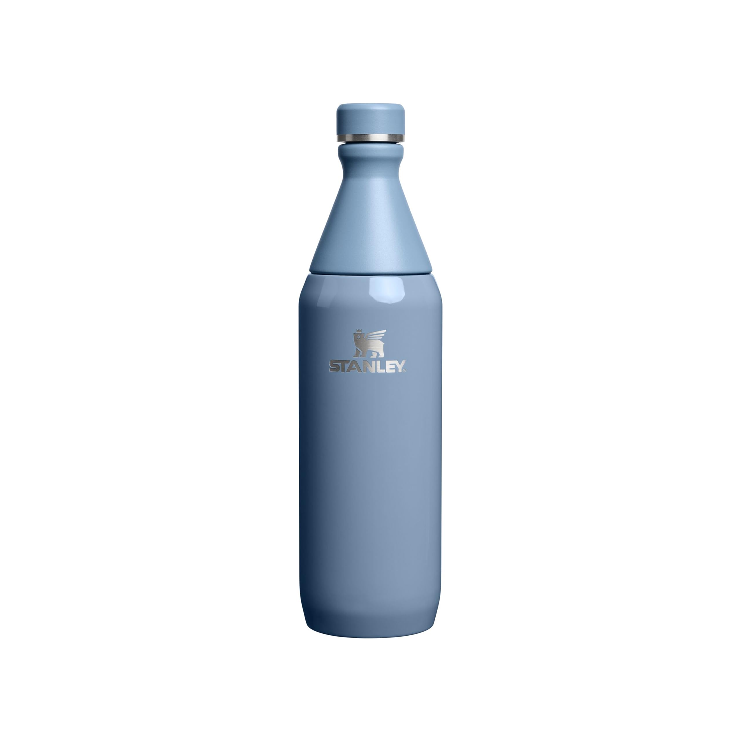 Stanley 1913 The All Day Slim Butelka na Wodę 0.6L - Indigo Gloss | Zimny przez 6 godzin - Mrożony przez 11 godzin - Stal nierdzewna z recyklingu wolna od BPA - Szczelny - Można myć w zmywarce