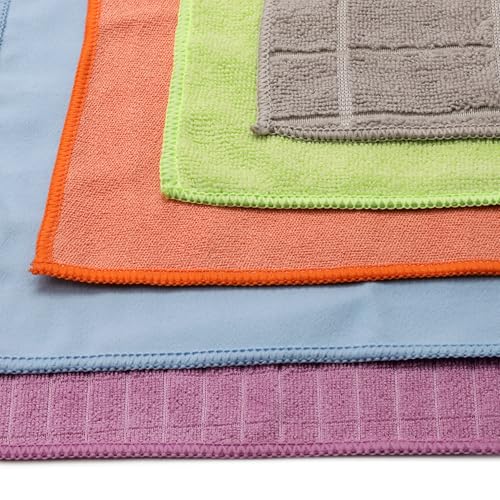 Image of Cutting EDGE 200-300 GSM High Performance Car Towel, 30x30 cm (Set of 5) | Material: 200-300 GSM Microfiber, High Performance Car Towel, Ideal for Car, Bike, Glass & Dashboard Cleaning