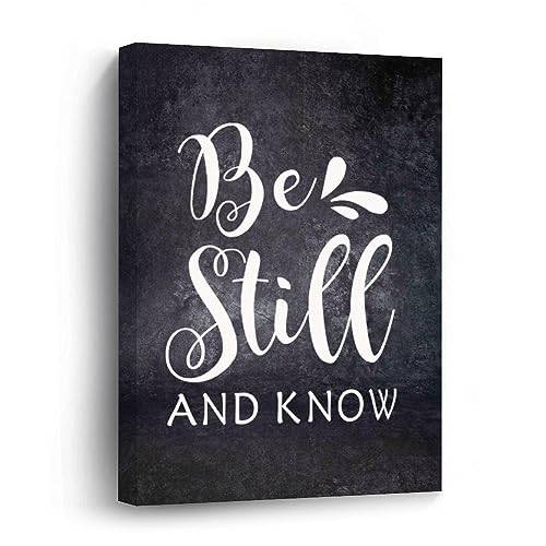Toile murale Be Still And Know tableau inspirant pour la maison