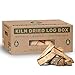 Green Olive Firewood Scatola da 17,5 litri in legno secco e pronto da bruciare. adatto per stufe a legna, bruciatori, fuochi aperti, braciere e forni per pizza immagine
